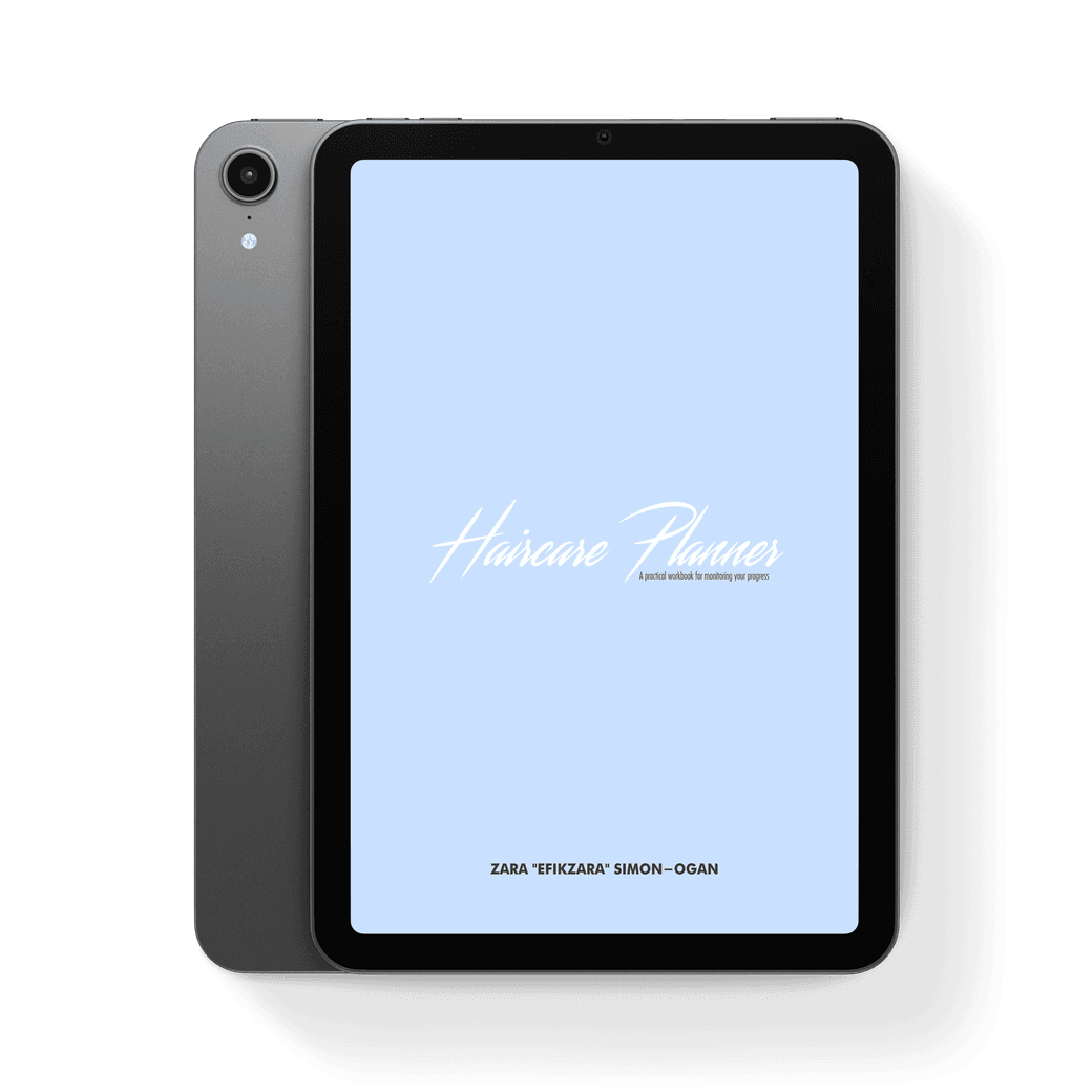 The Haircare Planner product mockup